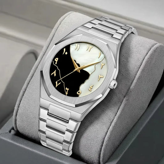 Black Arabic Aura Watch For Men Stylish Aura Watch