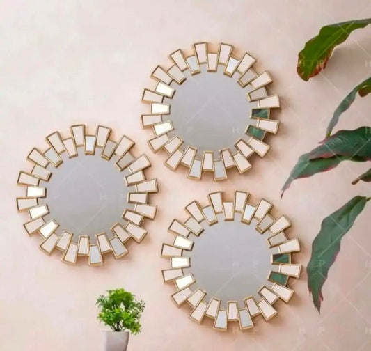 Wall Mirror Set• 3 Piece Mirror Set• Home Wall