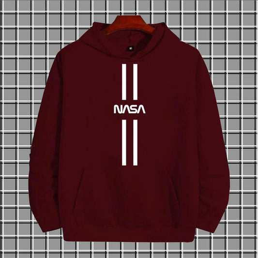 New arrival Nasa print kangroo hoodie for men
