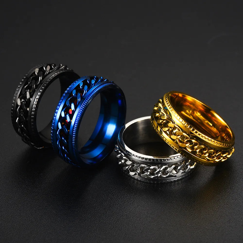 1PS/ VIRSL PLATIMIUM SPINNER RING