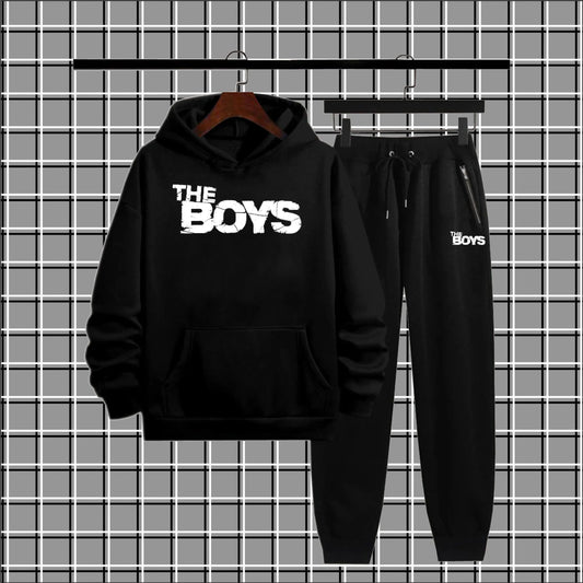 Black the boys Print Winter Track Suit Hoodie