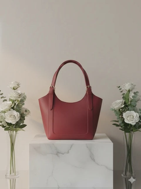 The Crimson Elite, Premium Structured Handbag